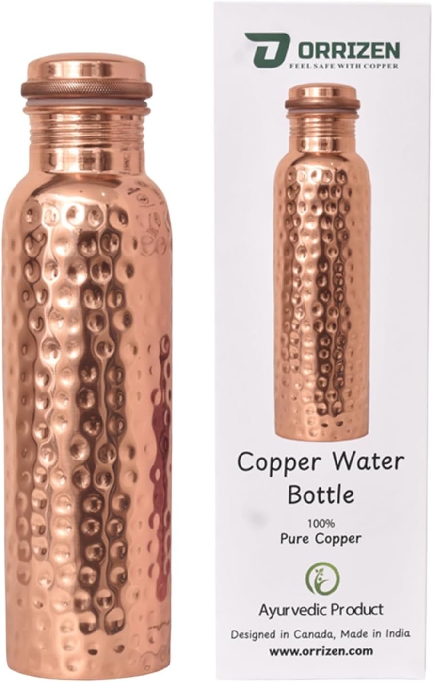 Hammered Copper Water Bottle