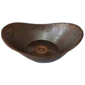 Premium handcrafted copper sink with sleek modern design for kitchen and bathroom